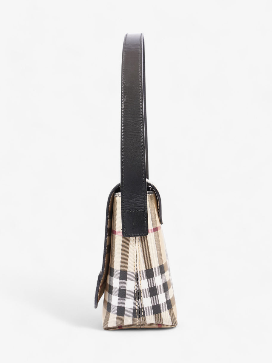 Burberry Check Shoulder Bag Nova Check / Black Canvas Image 3