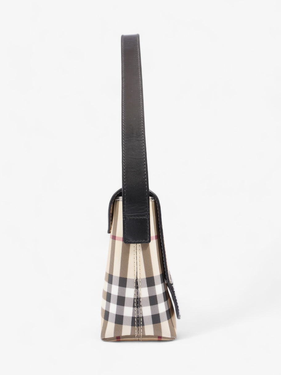 Burberry Check Shoulder Bag Nova Check / Black Canvas Image 5