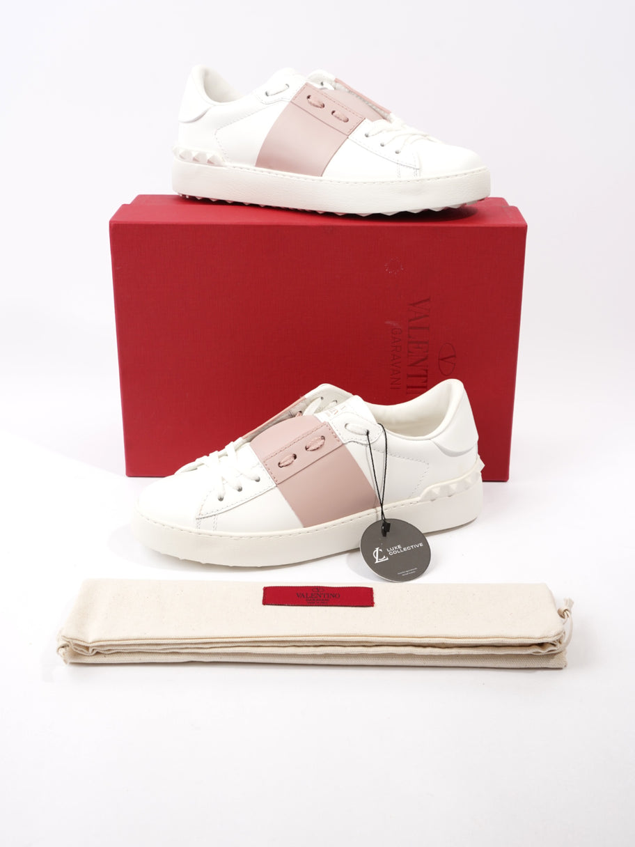 Valentino VLTN Open Sneakers White / Rose Leather EU 37 UK 4 Image 10