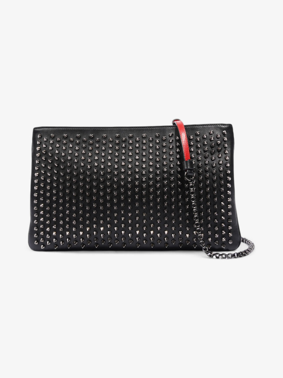 Christian Louboutin Loubiposh Chain Clutch Black Leather Image 1