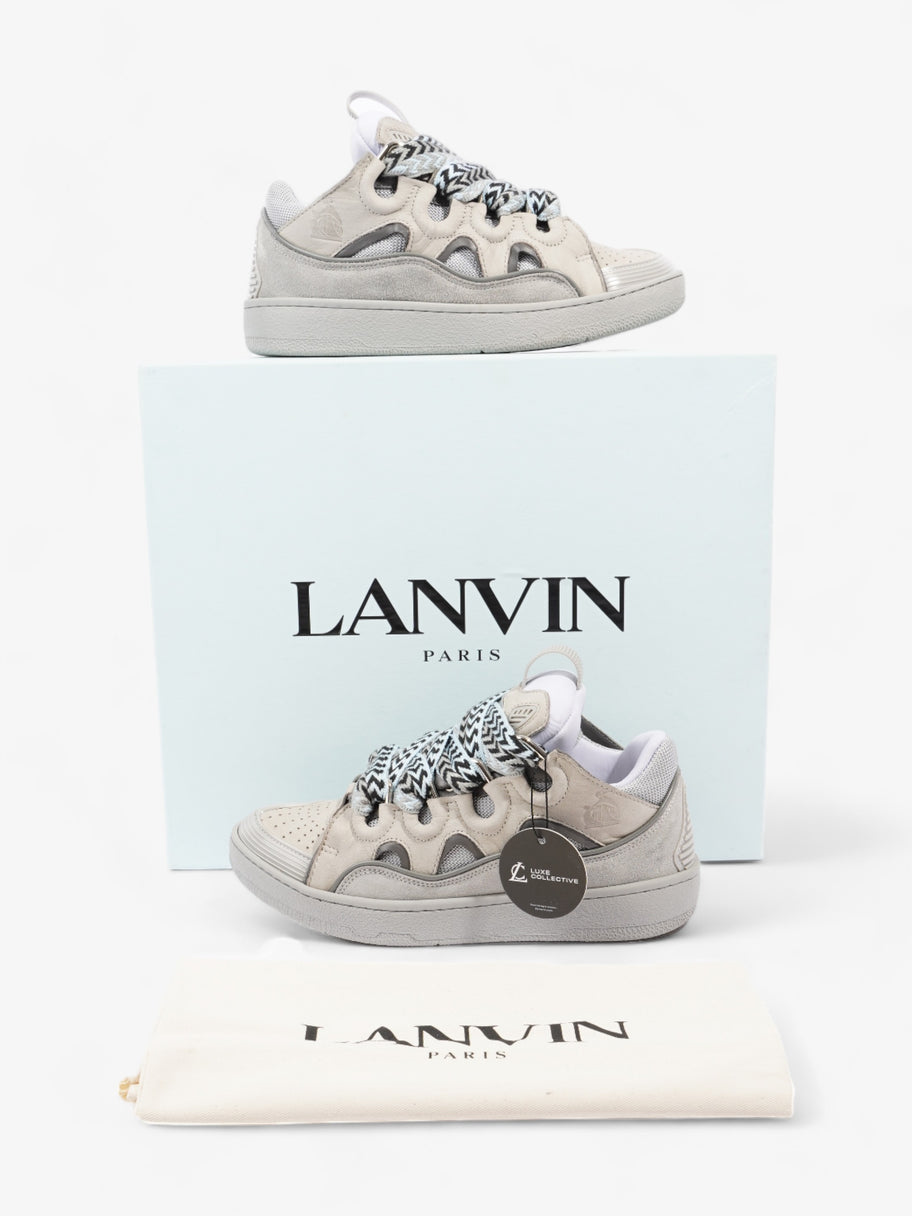 Lanvin Curb Sneakers Grey / Blue / Black Polyester EU 38 UK 5 Image 10