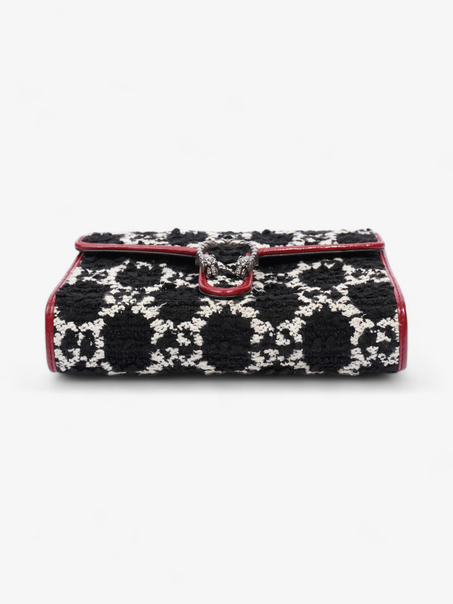 Gucci Dionysus Chain Wallet Black / Red / White Tweed Image 6