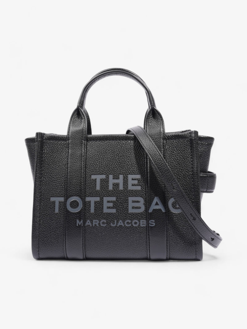  Marc Jacobs The Tote Bag Black Grained Leather Small