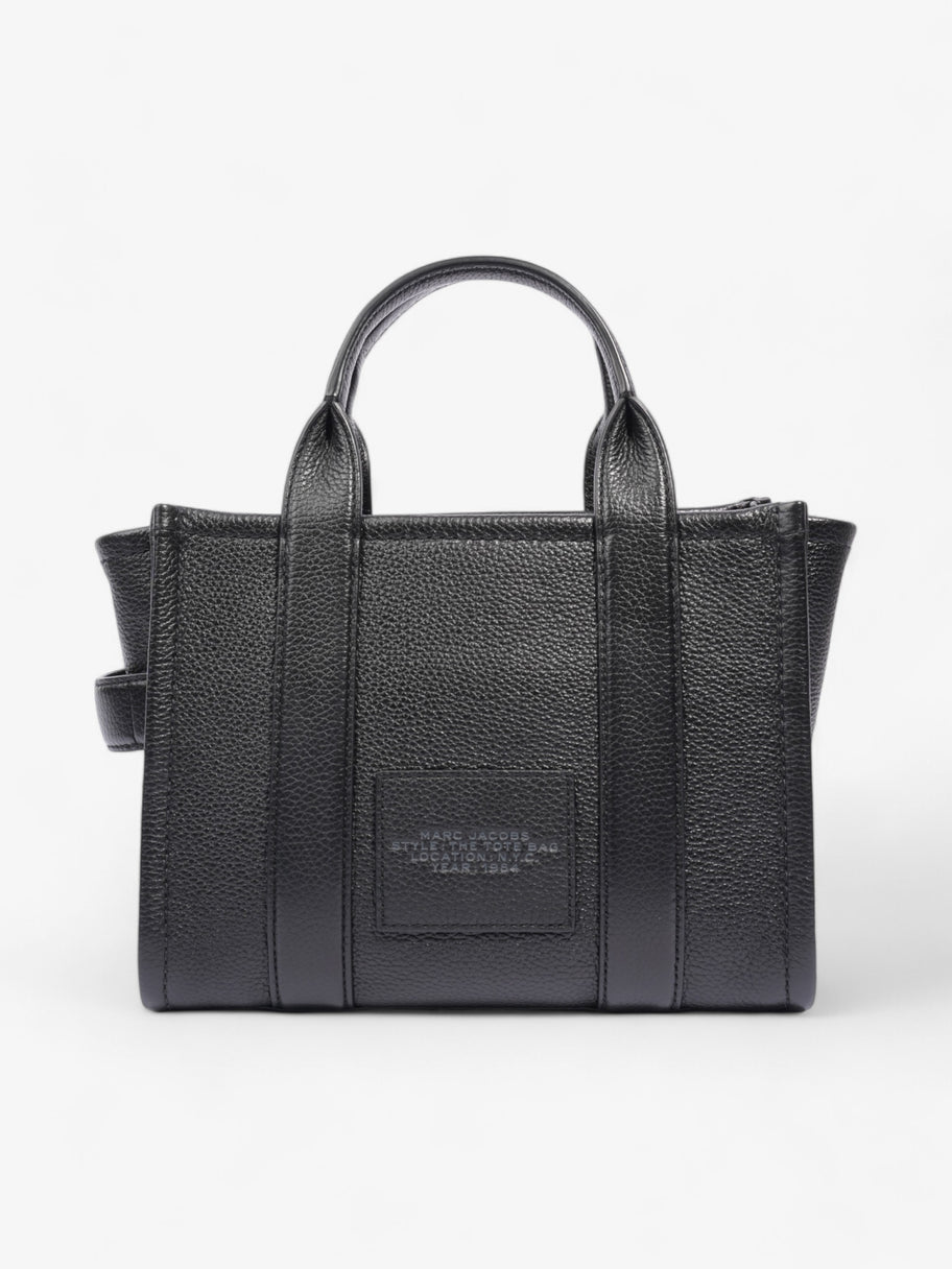 Marc Jacobs The Tote Bag Black Grained Leather Small Image 4