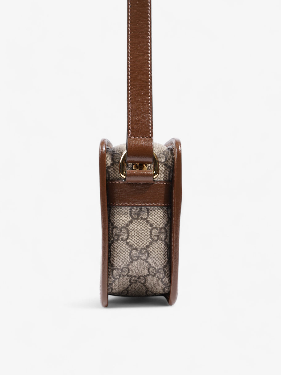 Gucci Interlocking G Messenger GG Supreme / Brown Coated Canvas Mini Image 5