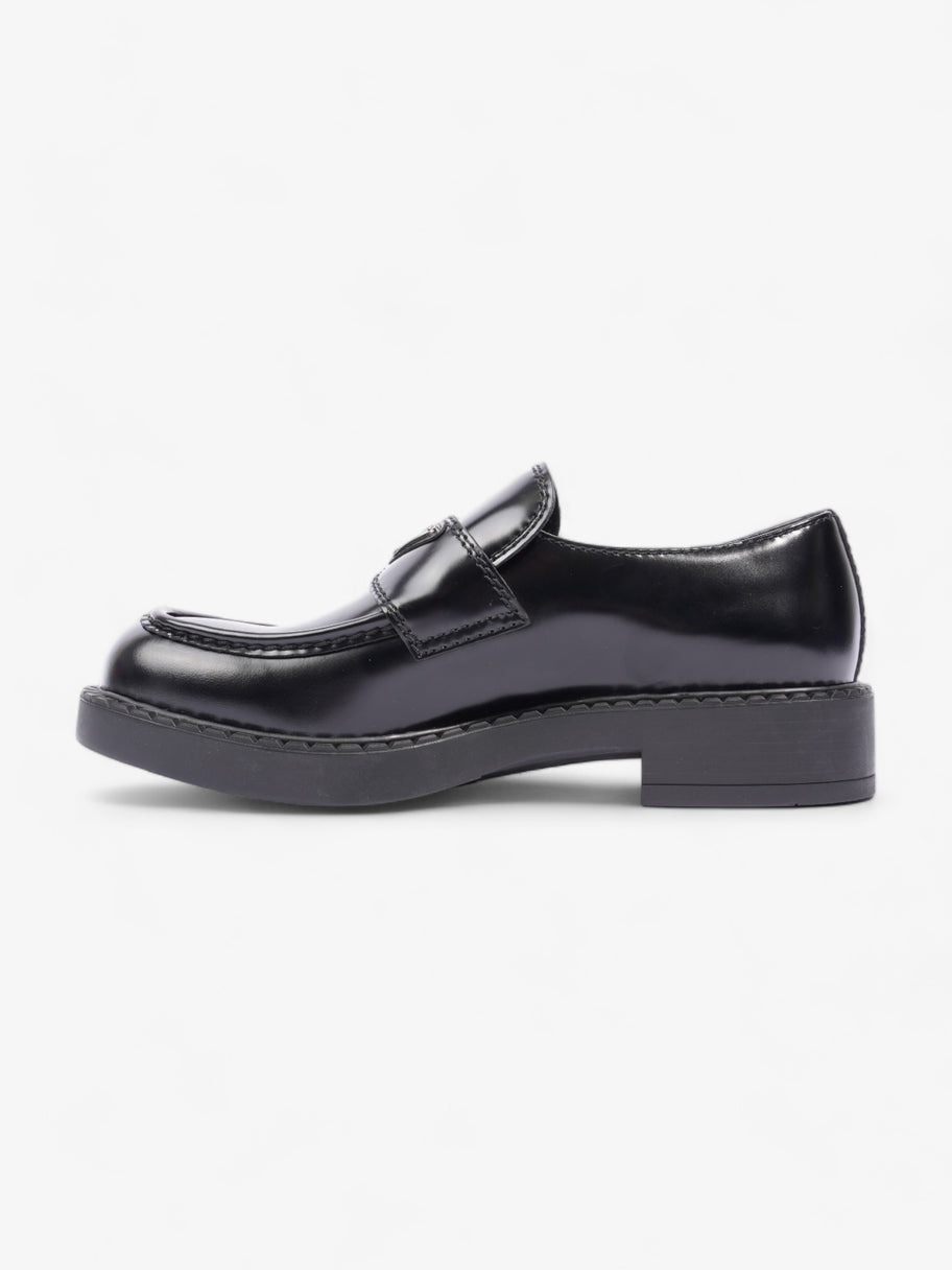 Chocolate Brushed Loafers Black Leather EU 42 UK 8 Image 3