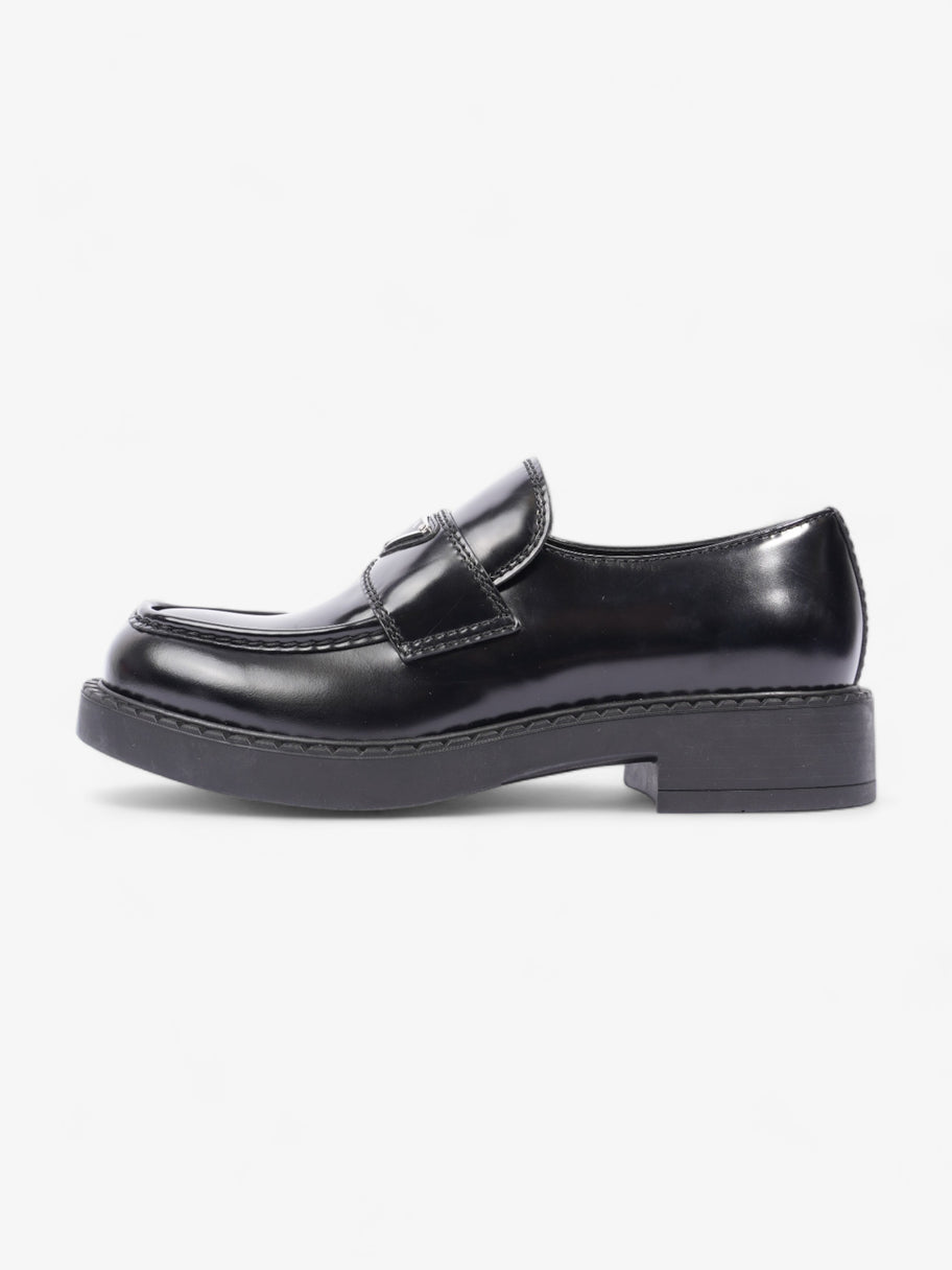 Chocolate Brushed Loafers Black Leather EU 42 UK 8 Image 5