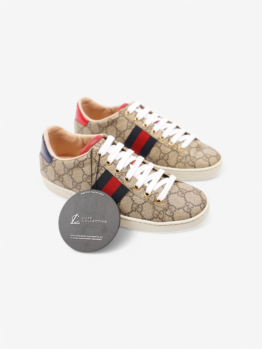 Gucci Ace Supreme / Blue / Red Coated Canvas EU 36 UK 3 Image 8