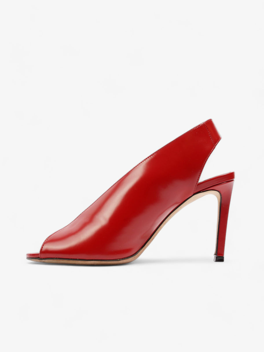 Jimmy Choo Shar Heels 85 Red Leather EU 37.5 UK 4.5 Image 3