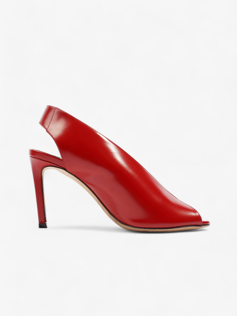 Jimmy Choo Shar Heels 85 Red Leather EU 37.5 UK 4.5 Image 4