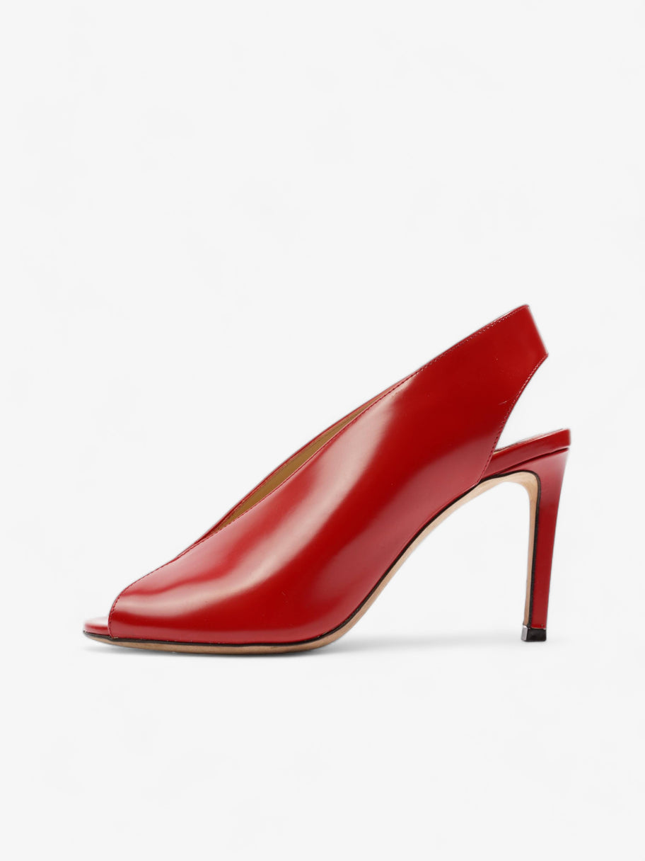 Jimmy Choo Shar Heels 85 Red Leather EU 37.5 UK 4.5 Image 5