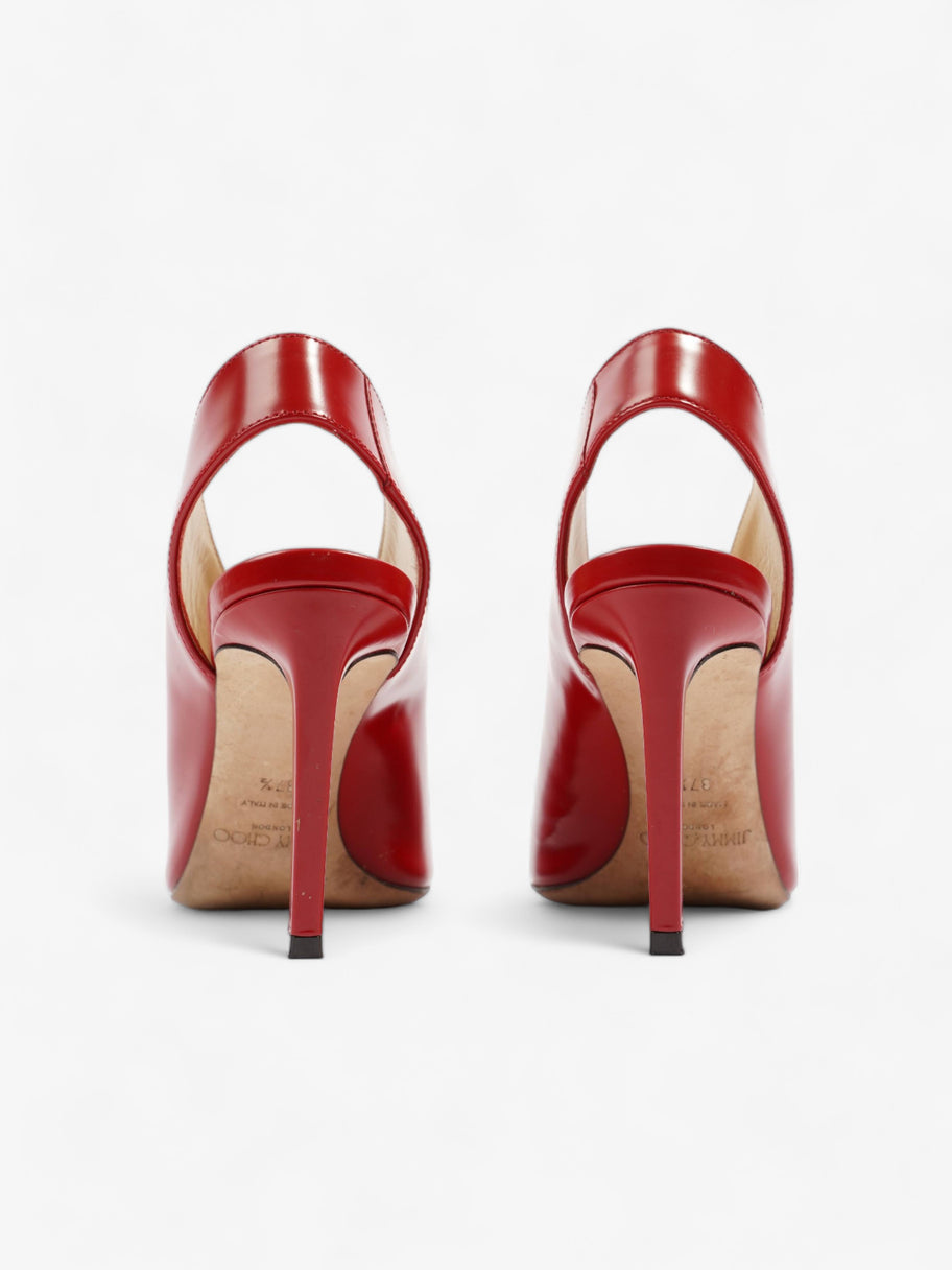 Jimmy Choo Shar Heels 85 Red Leather EU 37.5 UK 4.5 Image 6