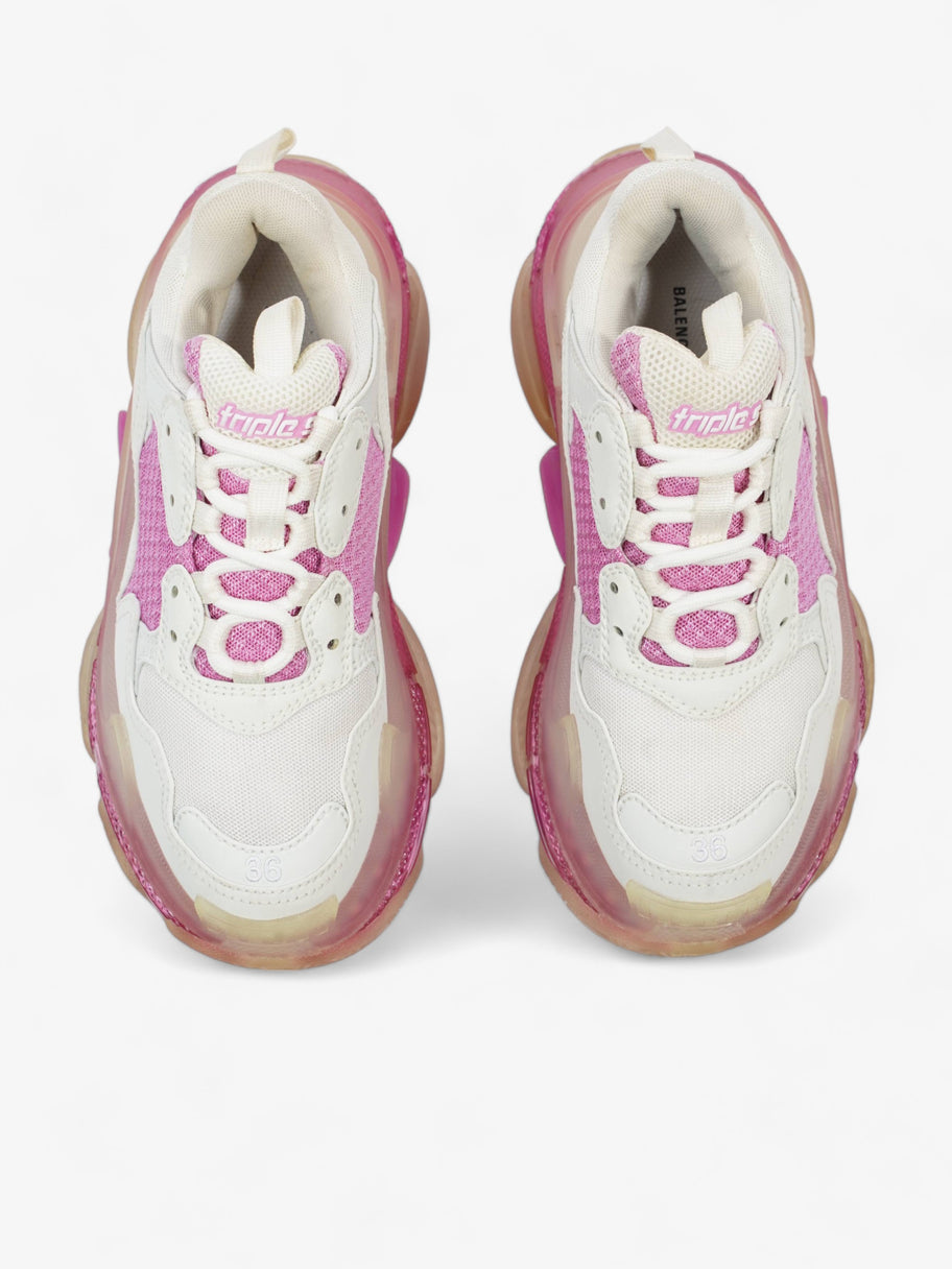 Triple S White / Pink Clear Sole Mesh EU 36 UK 3 Image 8