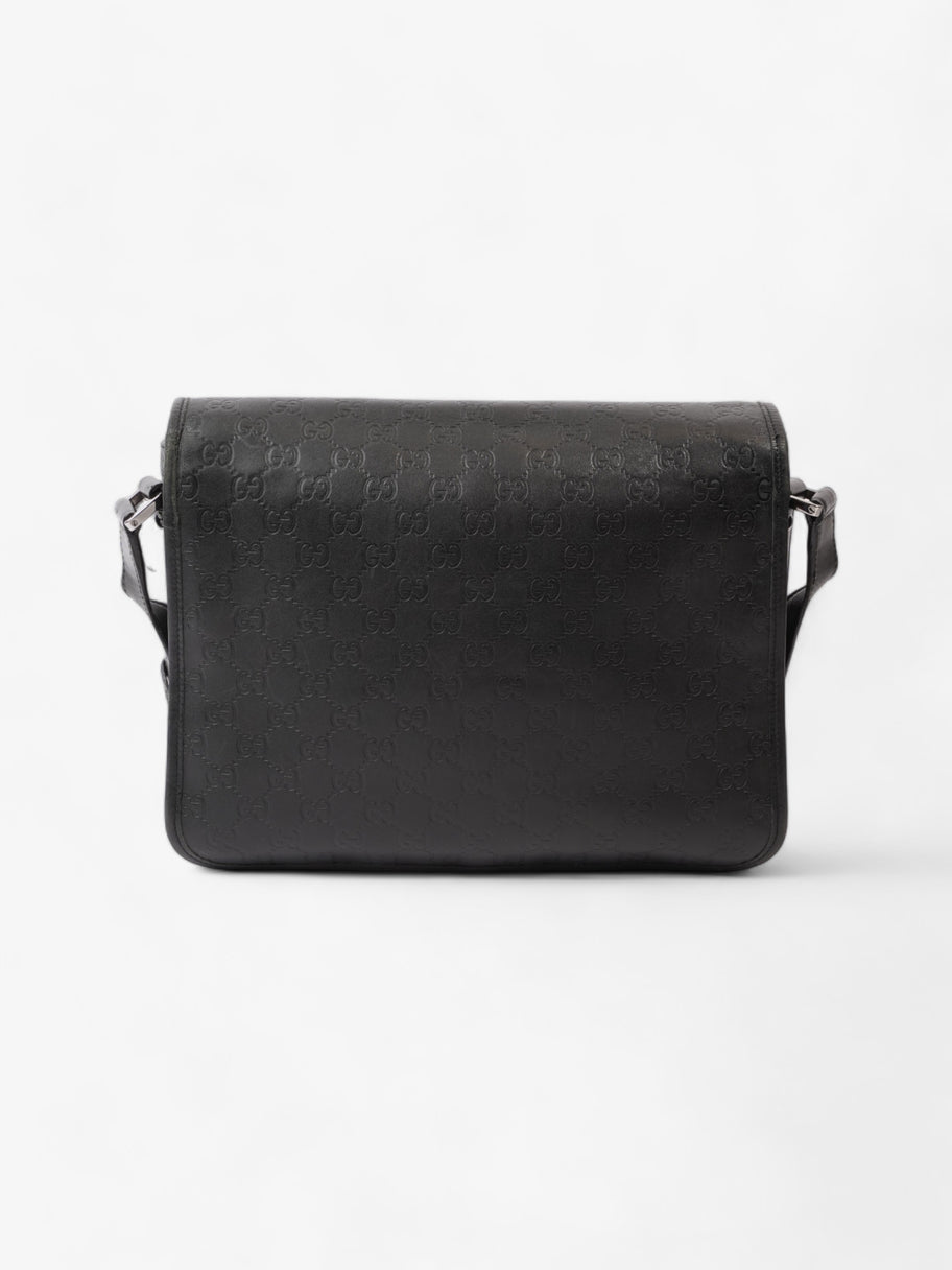 Gucci Flap Messenger Black Leather Image 4