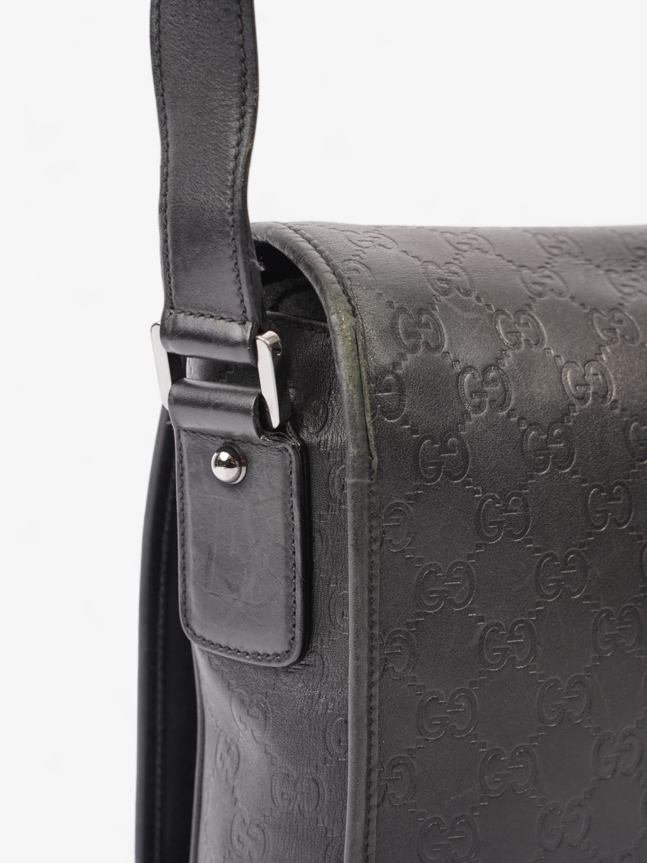 Gucci Flap Messenger Black Leather Image 8