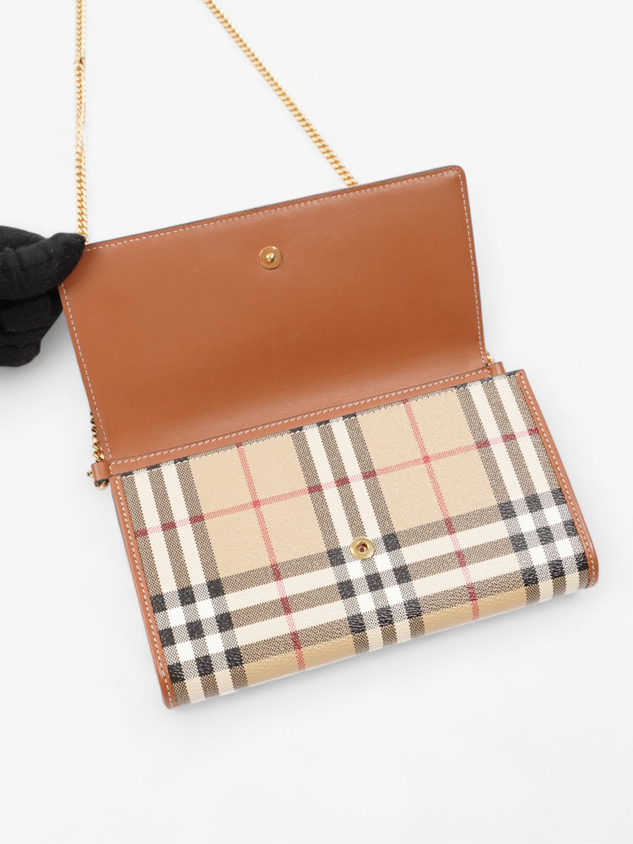 Burberry Wallet on chain Burberry Check Coated Canvas Image 6