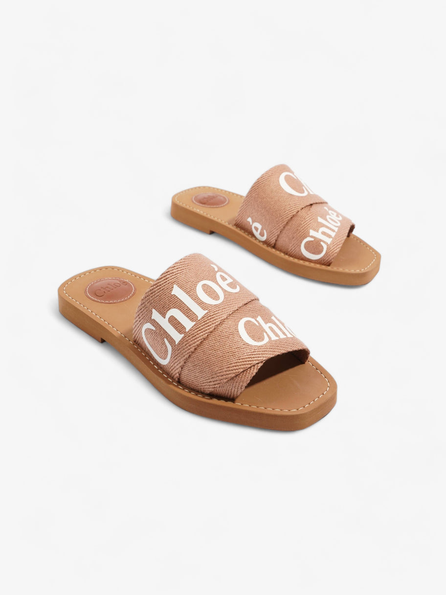 Chloe Woody Slides Pink Tea Canvas EU 35 UK 2 Image 2