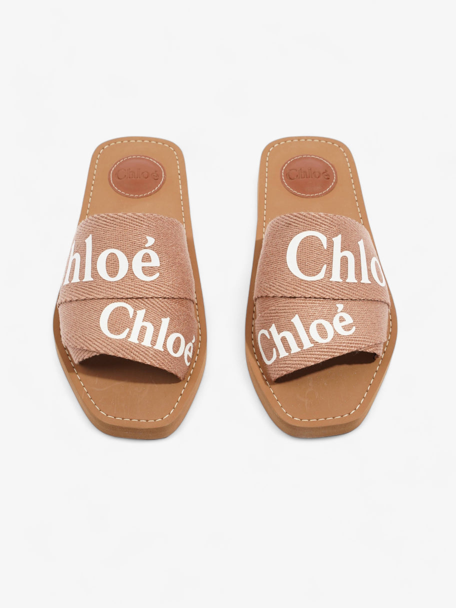 Chloe Woody Slides Pink Tea Canvas EU 35 UK 2 Image 8