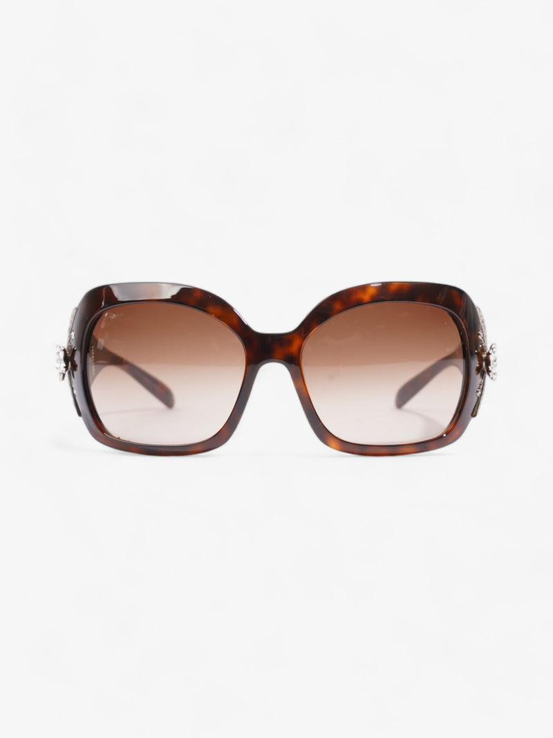  Bvlgari Limited Edition Fireworks Oversized Sunglasses Tortoise Acetate 125mm