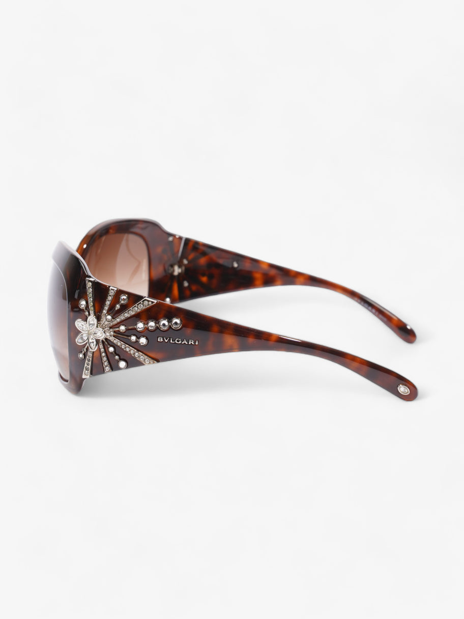 Bvlgari Limited Edition Fireworks Oversized Sunglasses Tortoise Acetate 125mm Image 2