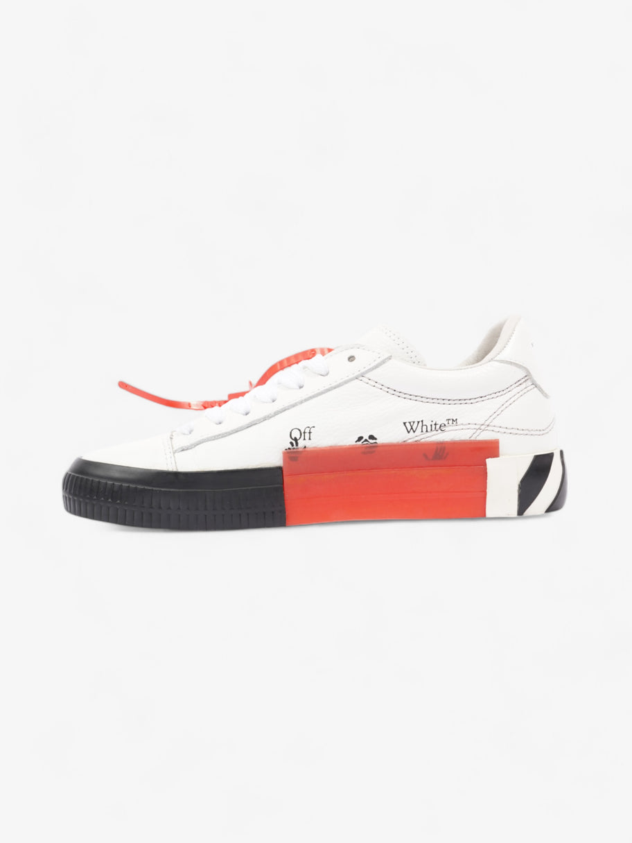 Off White Vulcanised Low-top White  / Black / Red Leather EU 38 UK 5 Image 3