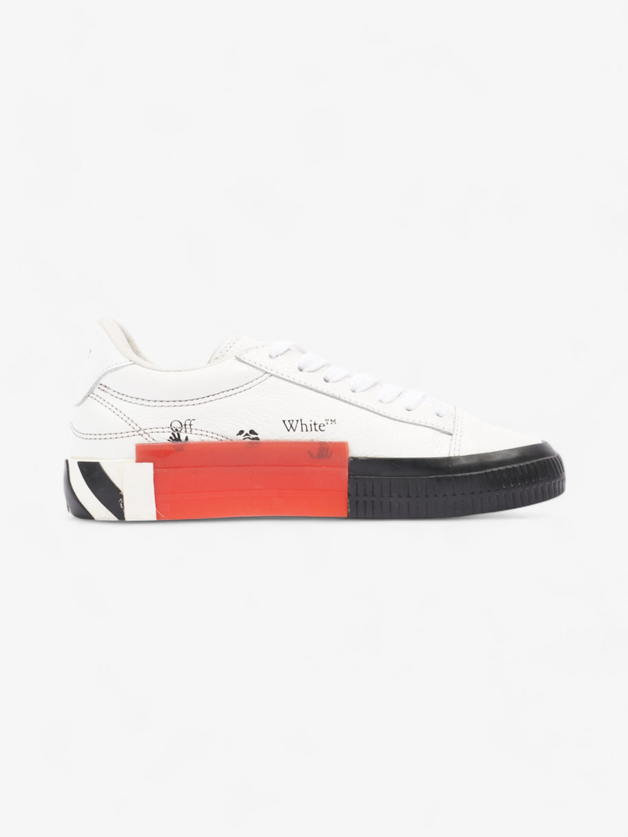 Off White Vulcanised Low-top White  / Black / Red Leather EU 38 UK 5 Image 4