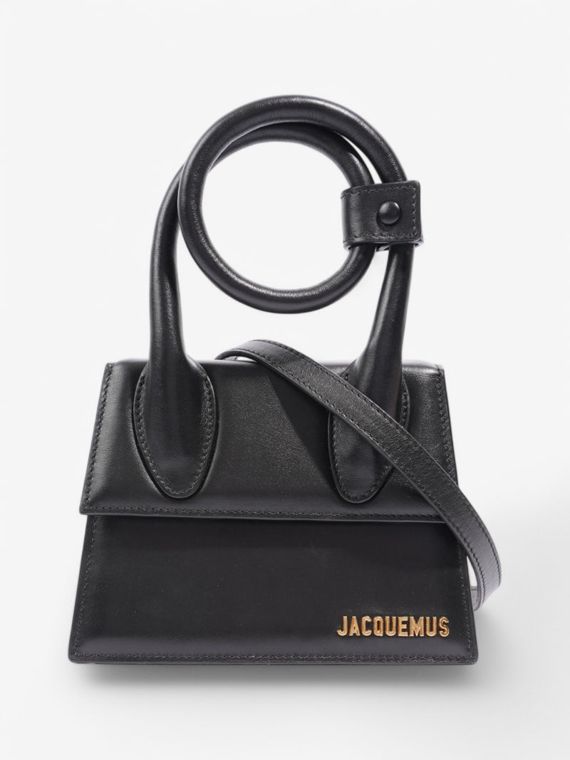  Jacquemus Le Chiquito Noeud Black Leather