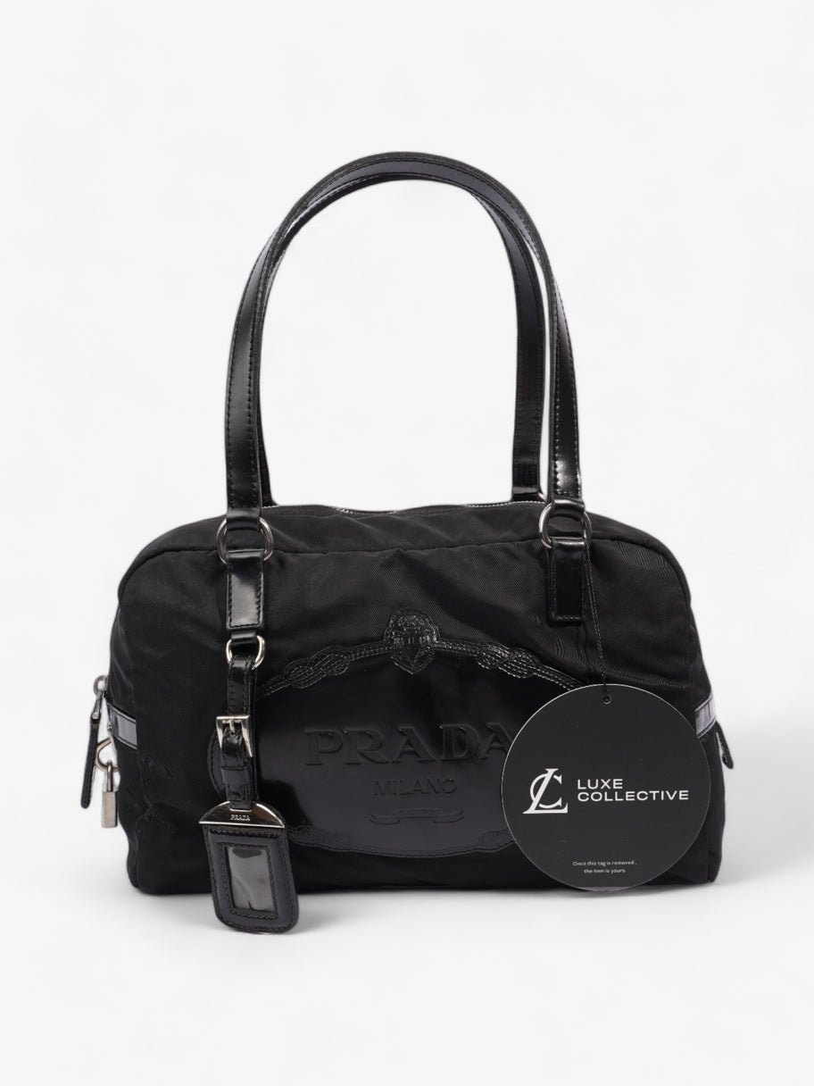 Prada Canapa Logo Black Nylon Image 8