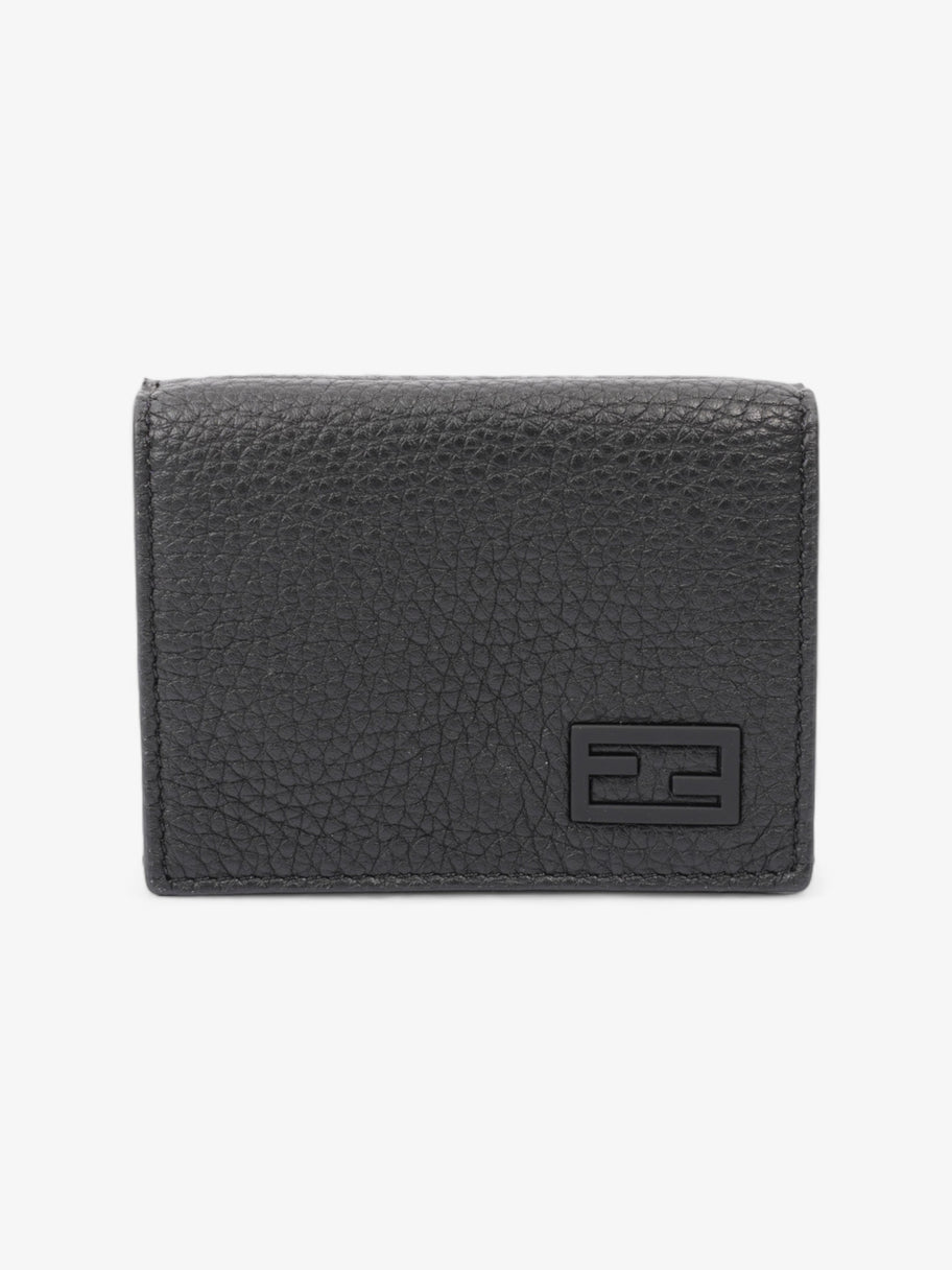 Tri-Fold Wallet Black Leather Image 1