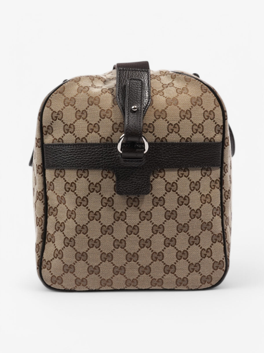 Gucci Boston Bag Beige / Brown Canvas Image 3