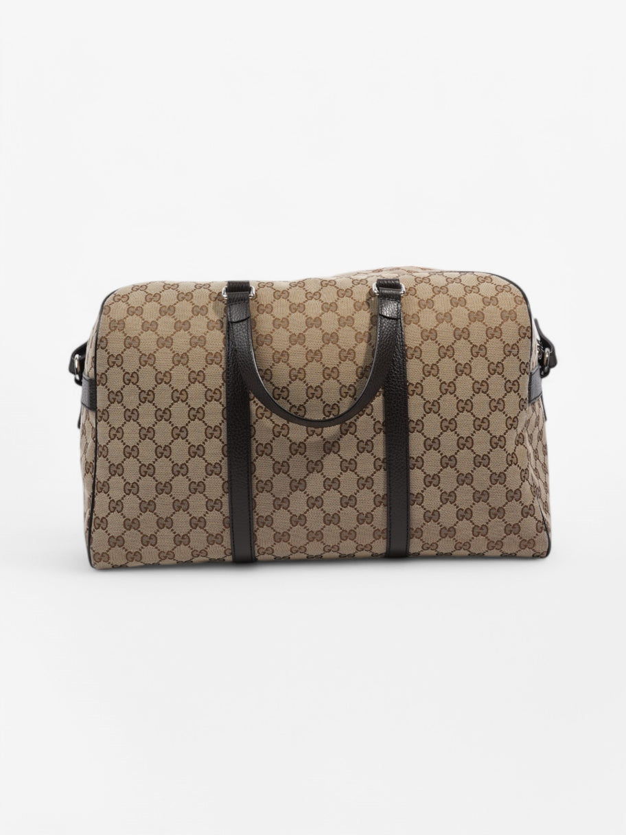 Gucci Boston Bag Beige / Brown Canvas Image 4