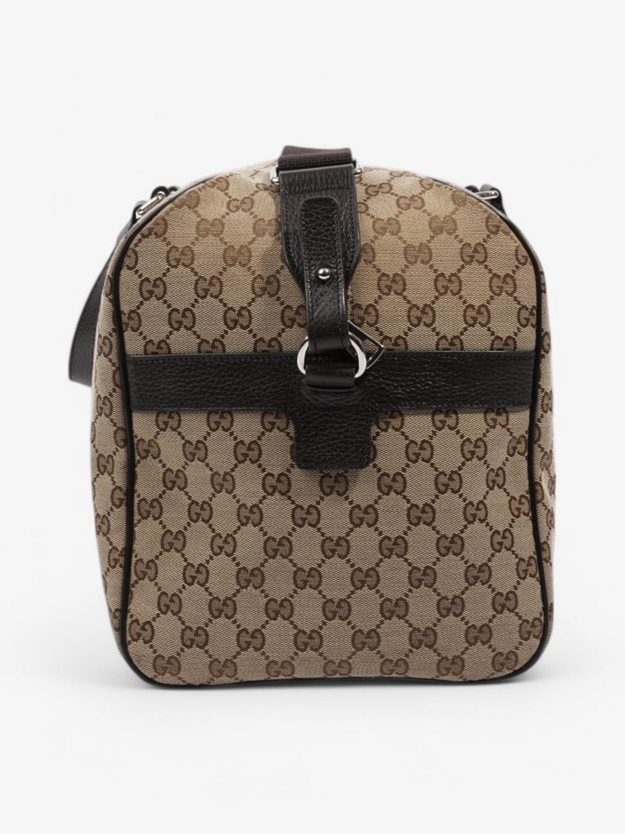 Gucci Boston Bag Beige / Brown Canvas Image 5