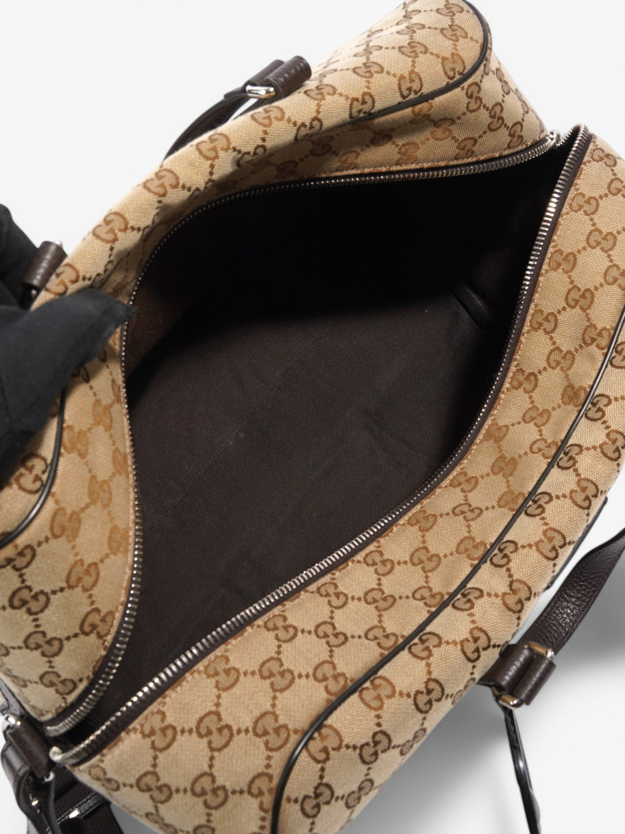 Gucci Boston Bag Beige / Brown Canvas Image 7