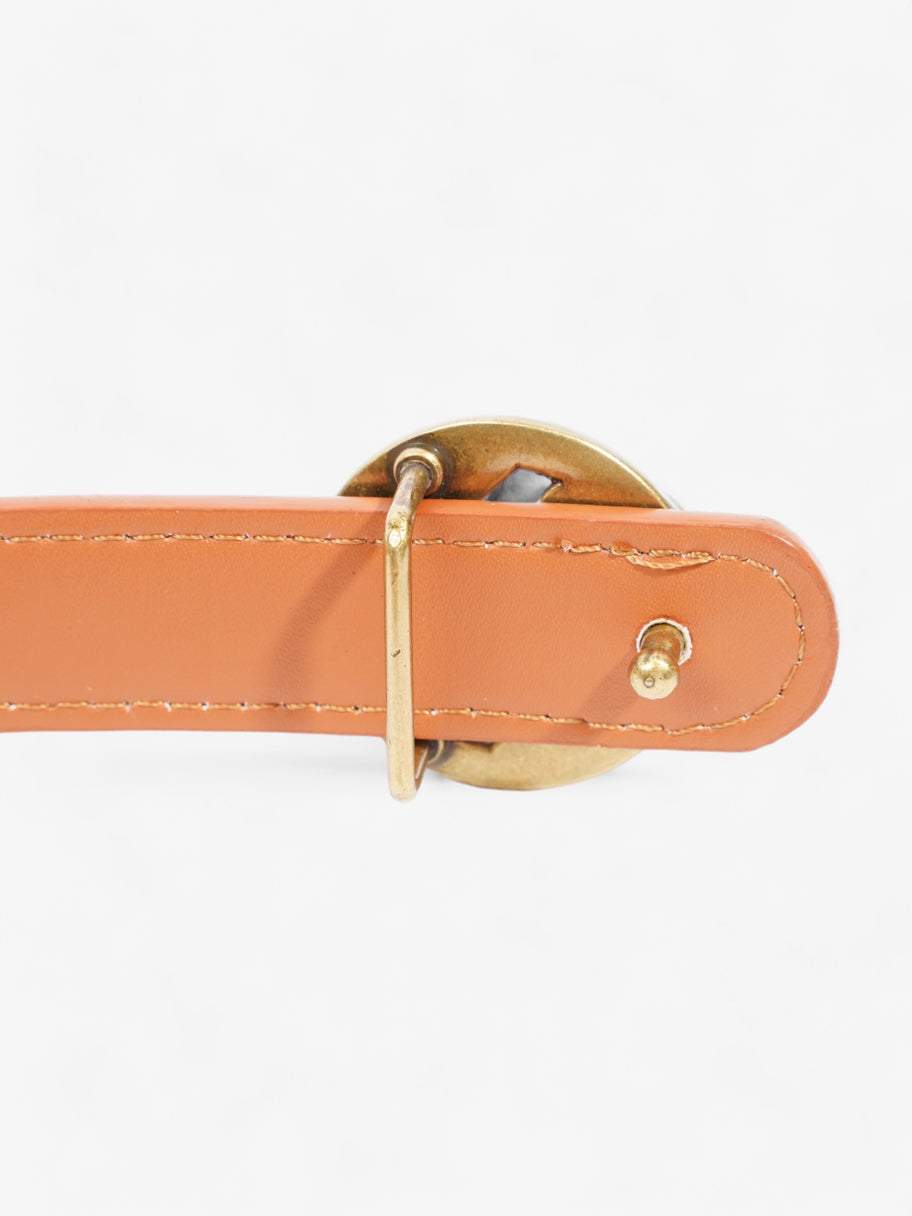 FF Embossed Belt Tan / Brown Leather 120cm / 48