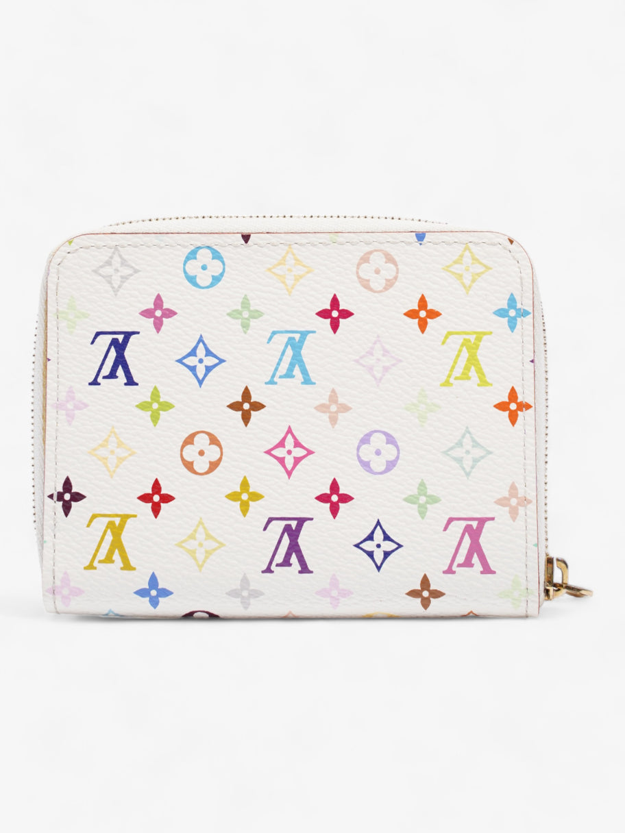 Louis Vuitton Takashi Murakami Zippy Coin Wallet White / Monogram Multicolour Calfskin Leather Image 3