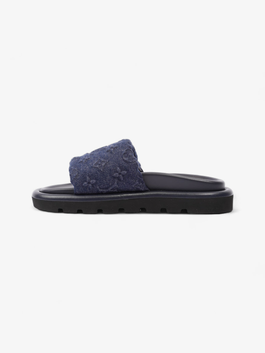 Louis Vuitton Pool Pillow Flat Comfort Mule Navy Blue Denim EU 37 UK 4 Image 3