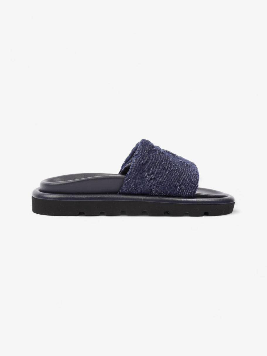 Louis Vuitton Pool Pillow Flat Comfort Mule Navy Blue Denim EU 37 UK 4 Image 4