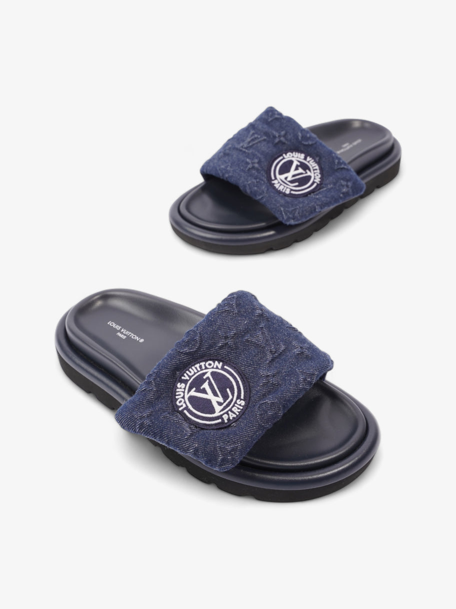 Louis Vuitton Pool Pillow Flat Comfort Mule Navy Blue Denim EU 37 UK 4 Image 9