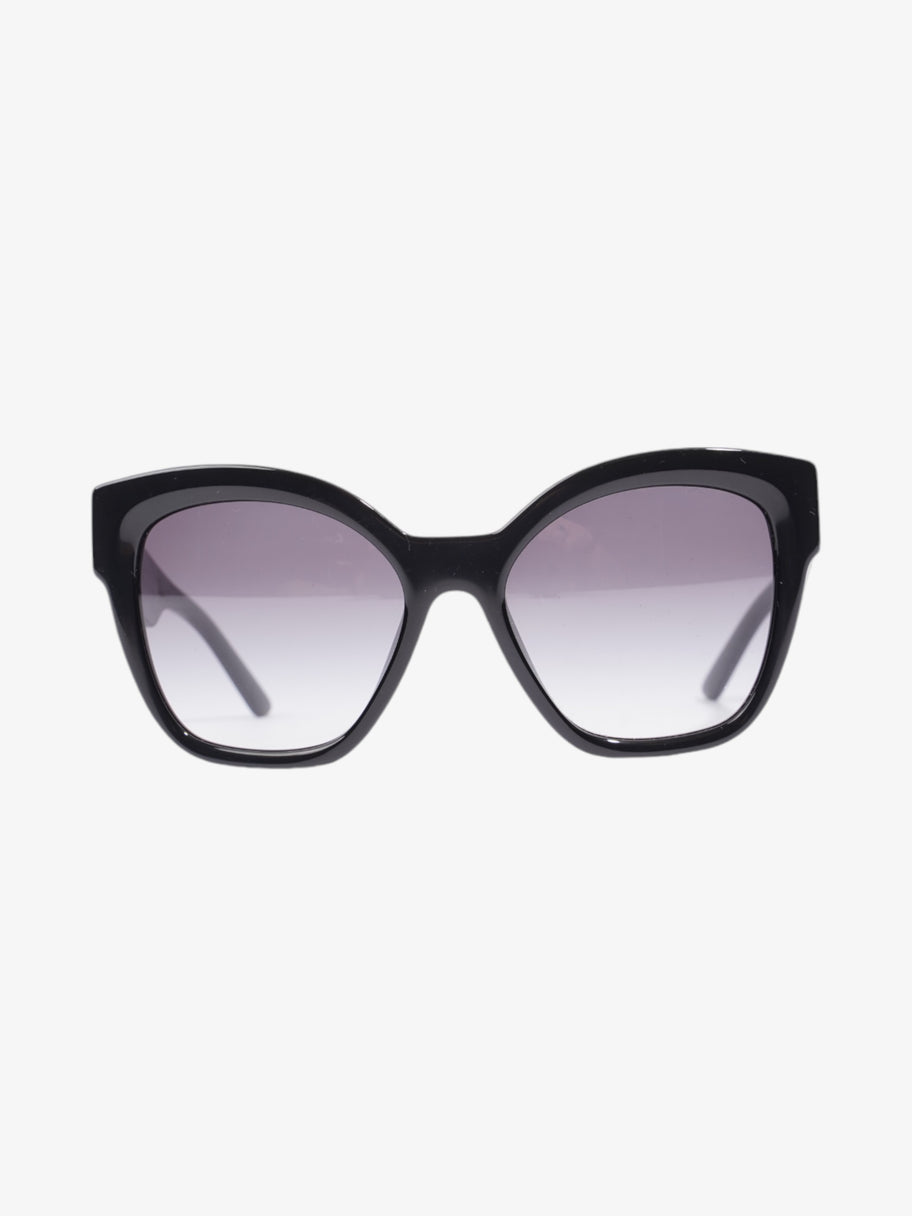 Prada Rectangular Framed Sunglasses Black / Silver Acetate 140mm Image 1