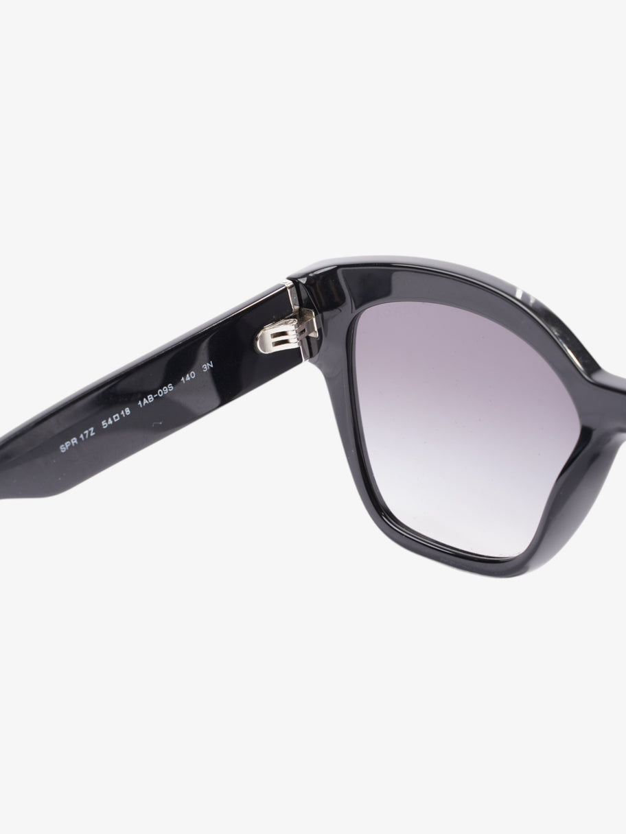 Prada Rectangular Framed Sunglasses Black / Silver Acetate 140mm Image 5