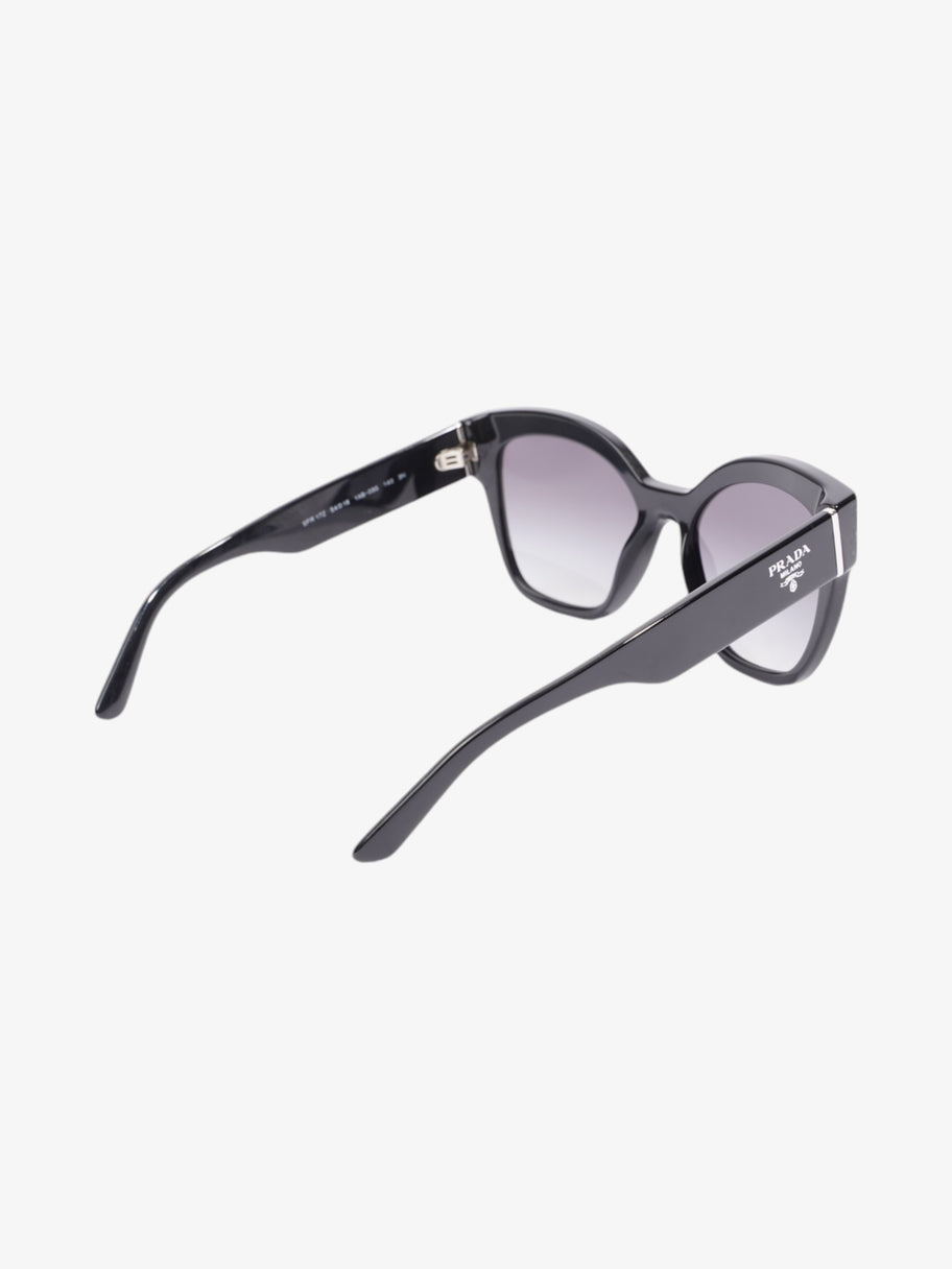 Prada Rectangular Framed Sunglasses Black / Silver Acetate 140mm Image 7