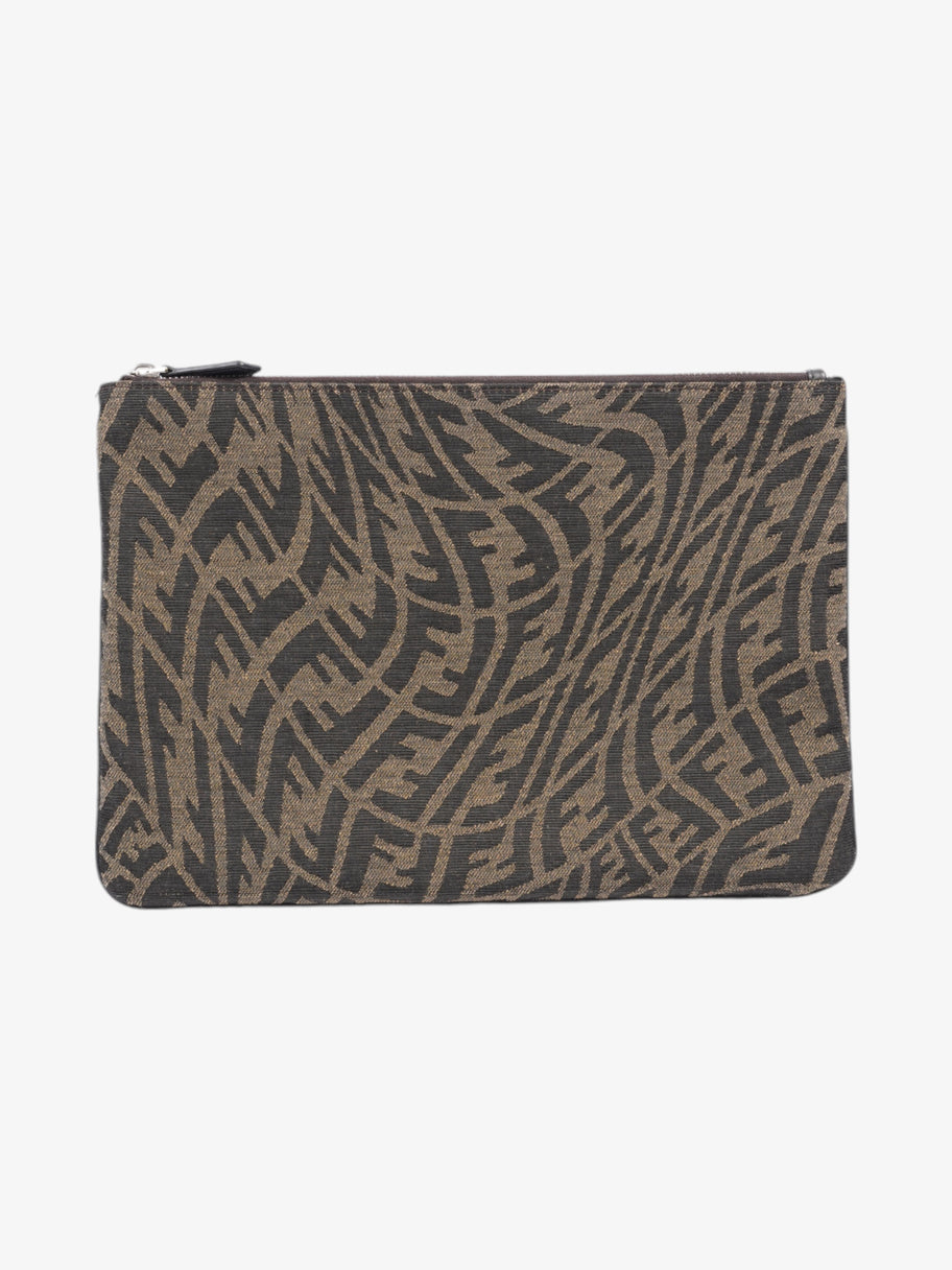 Fendi FF Vertigo Pouch Black / Tobacco Canvas Image 1