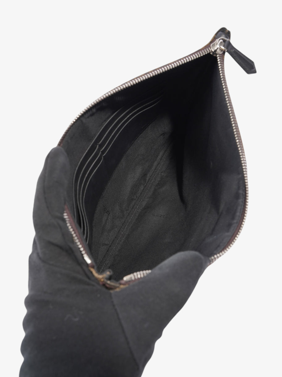 Fendi FF Vertigo Pouch Black / Tobacco Canvas Image 6