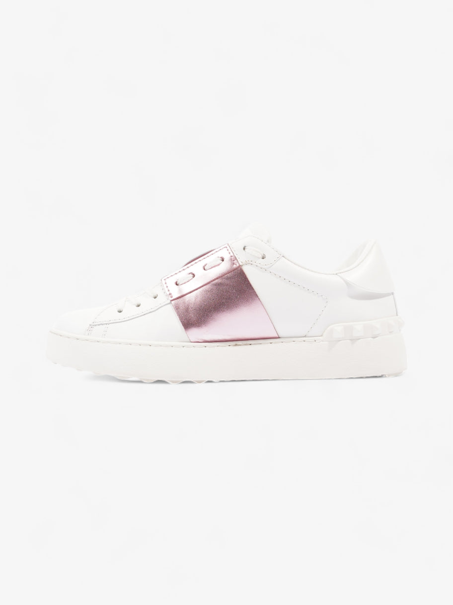 Rockstud Open Sneakers White / Pink Leather EU 38.5 UK 5.5 Image 3