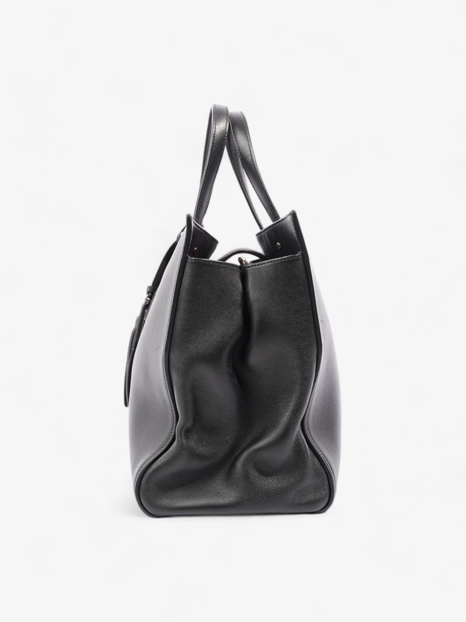 Saint Laurent Amber Tote Black Leather Medium Image 3