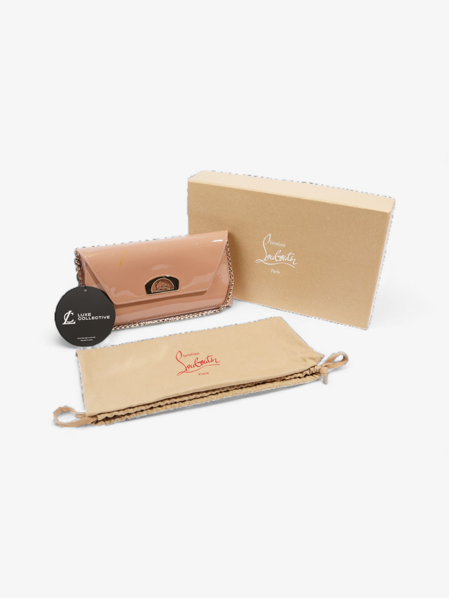 Christian Louboutin Vero Dodat Clutch Nude Patent Leather Image 10