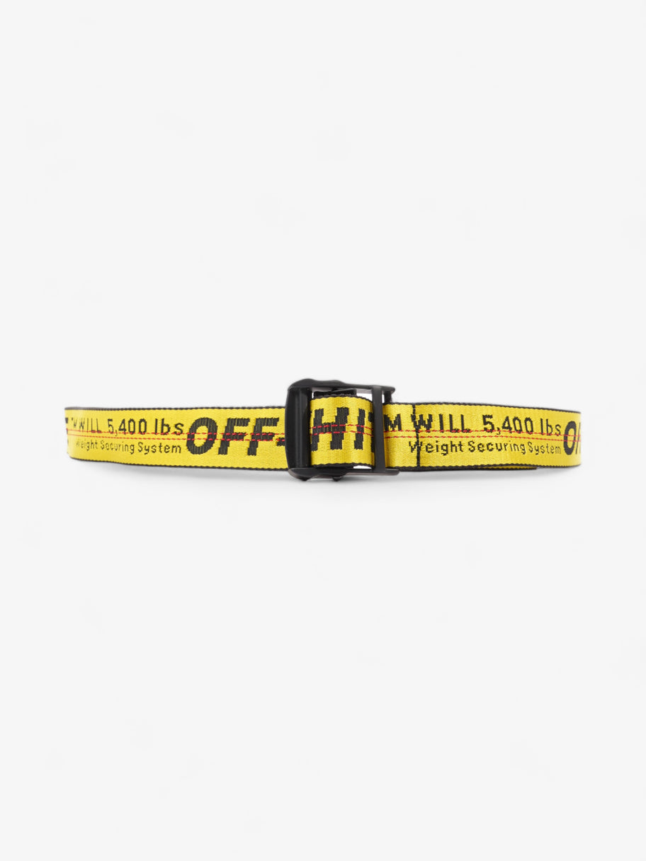 Off White Industrial Belt Yellow Fabric Image 1