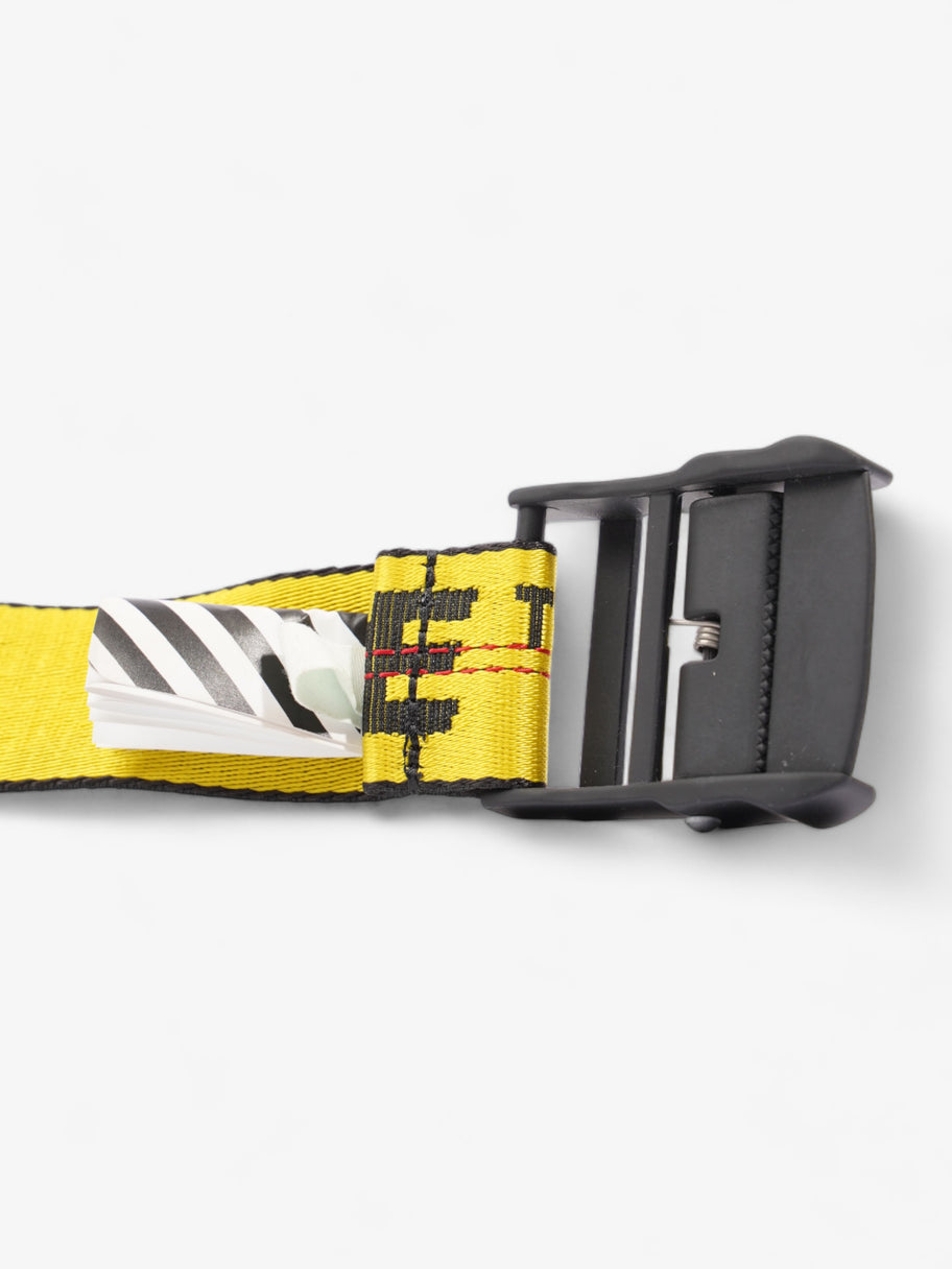 Off White Industrial Belt Yellow Fabric Image 5