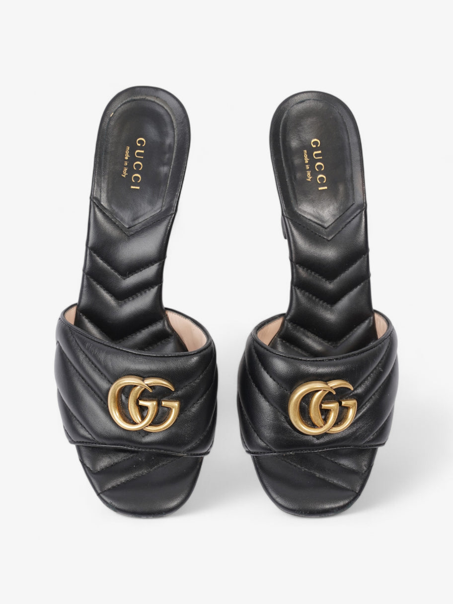 Gucci GG Marmont Mules 75mm Black / Gold Matelasse Leather EU 38 UK 5 Image 8