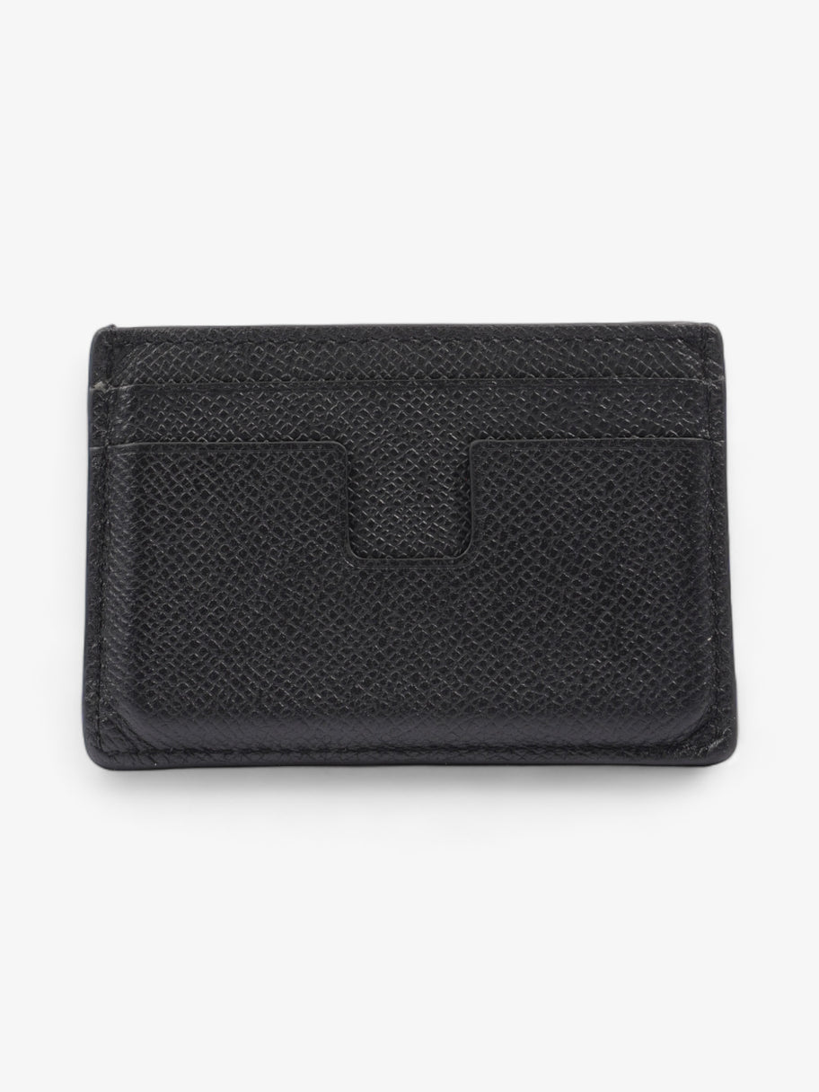 Tom Ford Logo-Plaque Card Holder Black Leather Image 3